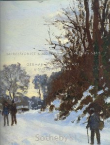 Аукционник Sotheby's Impressionist&Modedn Art Evening sale