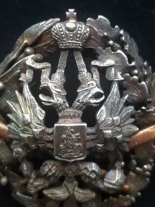 Знак Михайловского артиллерийского училища. Серебро,частник.