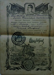 9 Благодарностей от ВГК на ст.лейтенанта