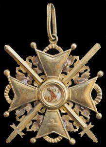 Орден Св. Станислава 2 ст., с мечами, бронза, реставрация