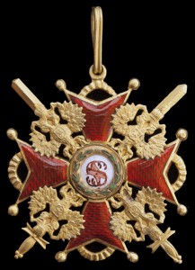 Орден Св. Станислава 2 ст., с мечами, бронза, реставрация