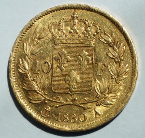 40 франков 1830 год золото