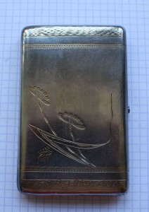 Портсигар серебряный