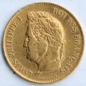 40 франков 1837 год золото