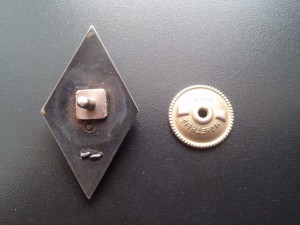 Ромб Военный Институт 2й тип серебро