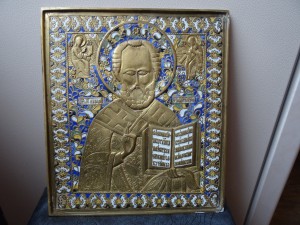 Икона Николая Чудотворца, 6 цв. эмали Размер 24 х 27 см