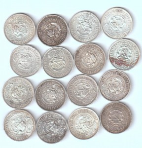 50 коп 1921г (16 шт) + 50 коп 1922г АГ (2 шт)