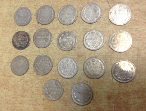 17 пятачков серебро оптом