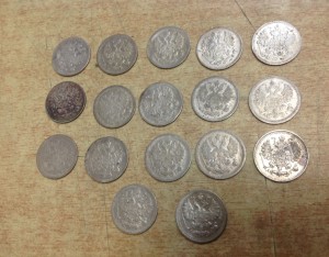 17 пятачков серебро оптом