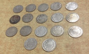 17 пятачков серебро оптом