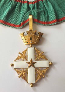 Орден «За заслуги перед Итальянской Республикой» ЗОЛОТО.