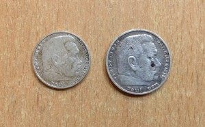 5 марок 1939 и 2 марки 1937 серебро