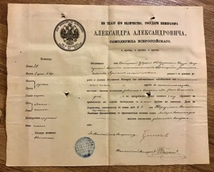 Паспорта на иноверцев 1892 год. ЛОТ из 9-ти паспортов!!