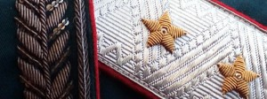 Китель генеральский,серебряное шитьё.