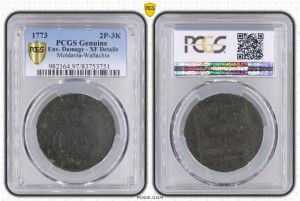2пара3коп 1773 в слабе PCGS