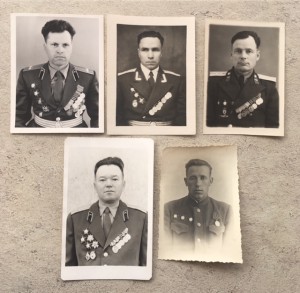 Кавалеры 3-х орденом Красной Звезды. Заверки. 5шт.