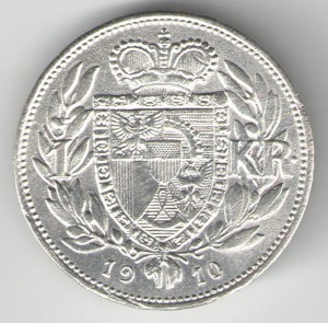 1 крона 1910г