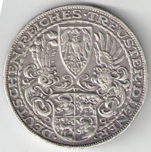 5 марок 1927г Гинденбург