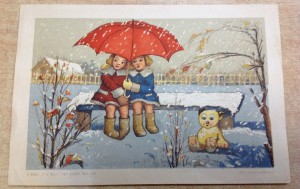 карточка Дети Декалькомания