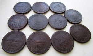 Кольцевые Пятаки 1802-1806 ЕМ