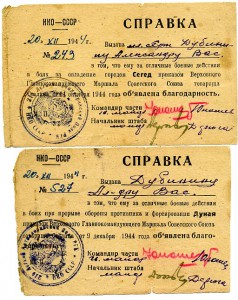 8 благодарностей Верх. Главнокомандующего.