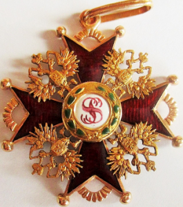 Знак ордена Святого Станислава 3-й степени. IK. В коробке.