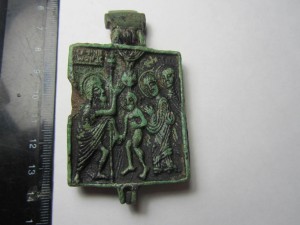Энколпий Крещение/Рождество 15в