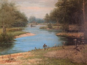 Летний пейзаж худ. Щербаковь 1904 год.