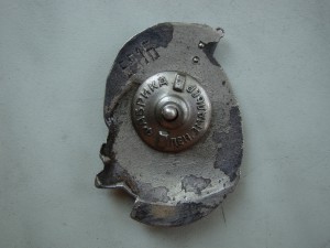 Знак "Почетному железнодорожнику" № 6916 (серебро).