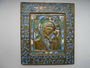 Богородица 3 цвета эмали.