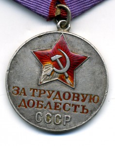 " За Трудовую Доблесть " №13867.