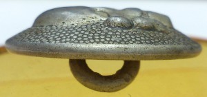 Пуговка с черепом на пилотку СС.