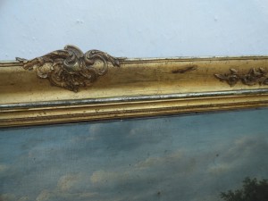 Картина 1865  год Иностранный художник большая музейная рама