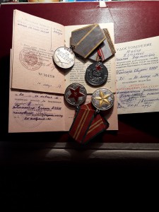 ОВ-2 ст.юб с тех.клеймом.БЗ б/н.выслуга.Ветеран ВС.40 лет ВС