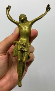 Дореволюционная бронзовая статуэтка Иисуса Христа.