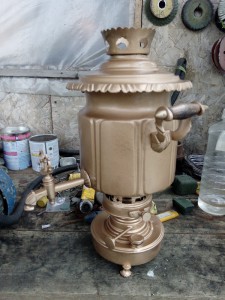 Самовар в интерьер