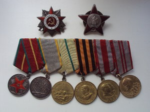Комплект работника военкомата(ОВ-2+ КЗ+ 10 медалей)