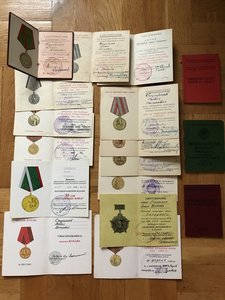 Документы на пограничника - погран 1956 г...