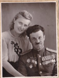 Два фото подп.артиллериста - кавалера боевых орденов (2).