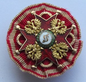 Знак ордена Святого Станислава, фрачный(золото,эмаль.)