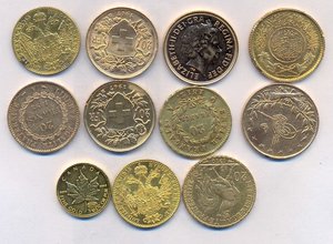 Несколько ЗОЛОТЫХ монет