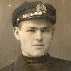 Редкое фото служащего советского торгового флота