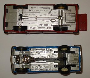 Модели ГАЗ-24 и РАФ-2203. СССР (номерные)