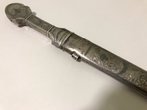 кинжал серебро