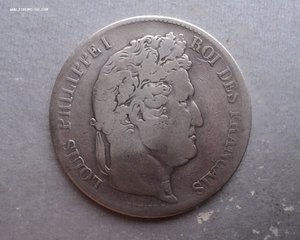 5 франков 1836 г. Серебро. Франция.