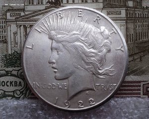 1 доллар 1922 г. Серебро.