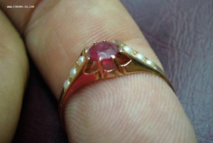 Кольцо - золото 56 - камни - 2