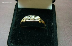 Кольцо - золото 56 - алмазы