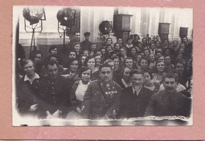 Сталин,Калинин,Блюхер. Совещание жён комсостава РККА. 1936 г