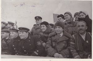 ГСС Е.К.Фёдоров и В.С.Гризодубова. Фрунз.обл.Февраль 1941 г.